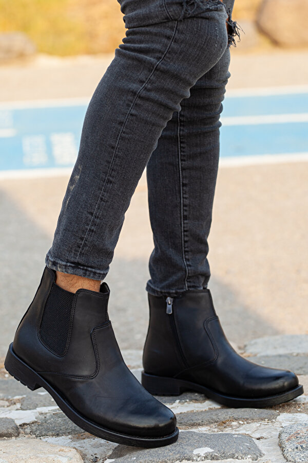 Daxtors D650 Erkek Kışlık Kar Botu_Siyah