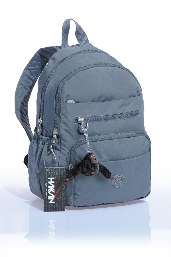 byHAKAN mg-259 Kadın Klinkır Sırt Çantası GRİ