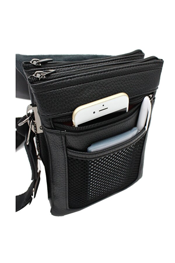WEST POLO CÜZDAN WEST POLO 4002 ERKEK  EL VE OMUZ ASKILI ÇANTA SİYAH