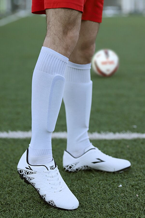 Lig Soma KM Krampon Çim Saha Erkek Futbol Ayakkabı Beyaz