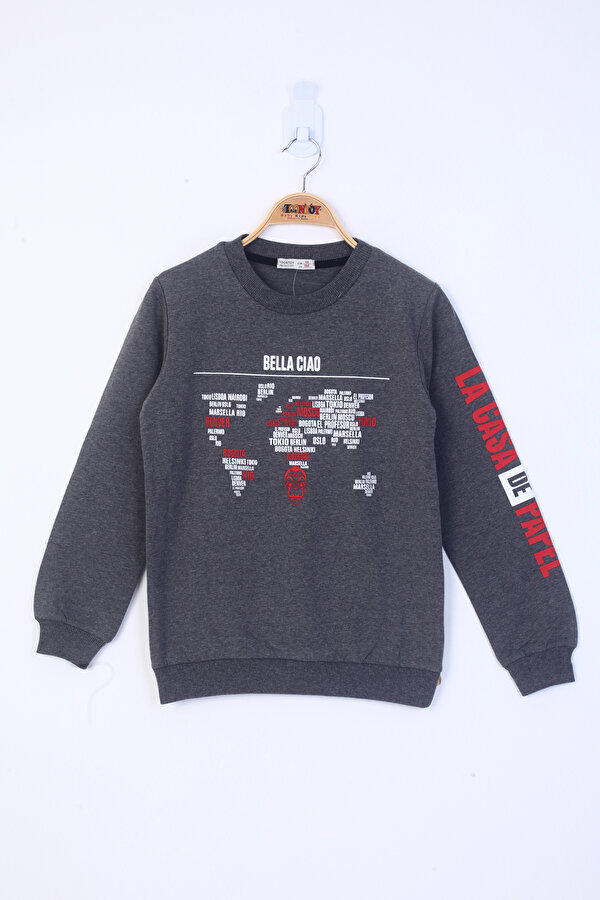 Toontoy Erkek Çocuk Bella Ciao Baskılı Sweatshirt