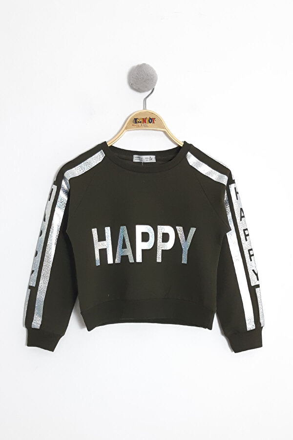 Toontoy Kız Çocuk Happy Varay Baskılı Sweatshirt