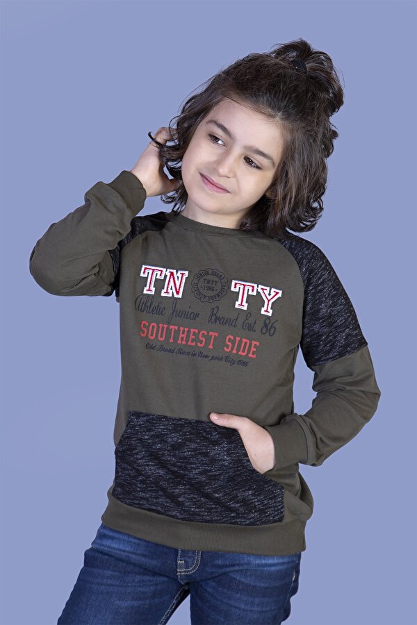 Toontoy Erkek Çocuk Garni Detaylı Nakışlı Sweatshirt Toontoy Erkek Çocuk Garni Detaylı Nakışlı Sweatshirt
