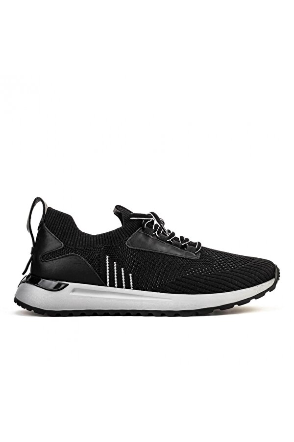 Cabani Tekstil Siyah Bağcıklı Erkek Spor Ayakkabı