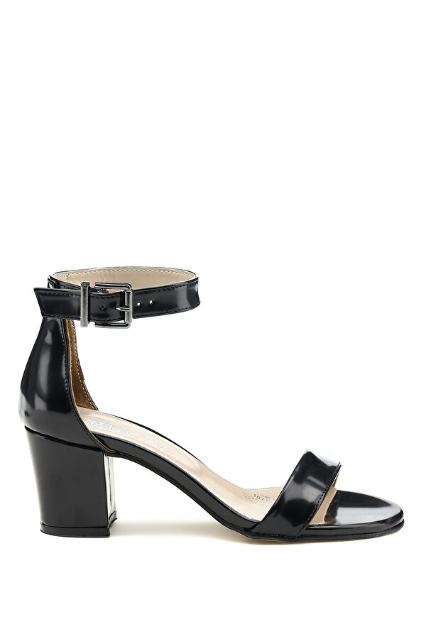 Butigo S1100-1 2FX Siyah Kadın Topuklu Sandalet