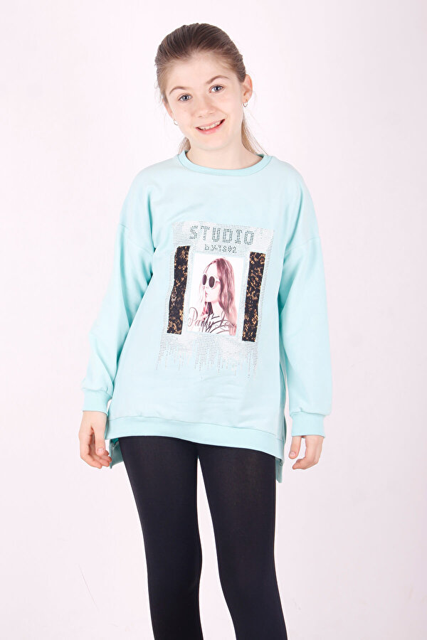 Toontoy Kız Çocuk Studio Baskılı Sweatshirt