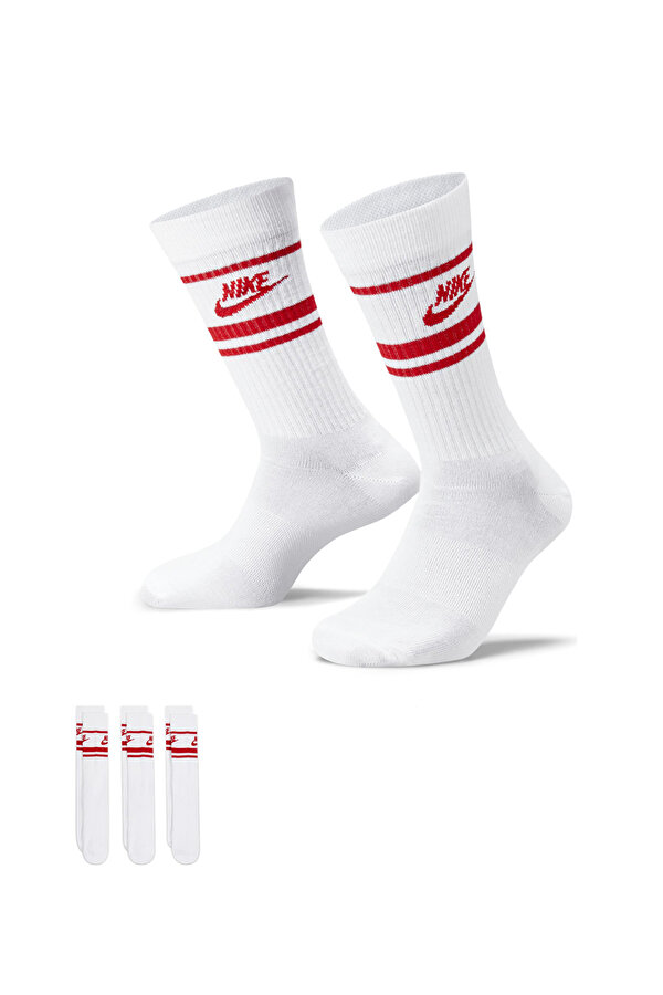 Nike U NK NSW EVERYDAY ESSENTI Beyaz Erkek Çorap