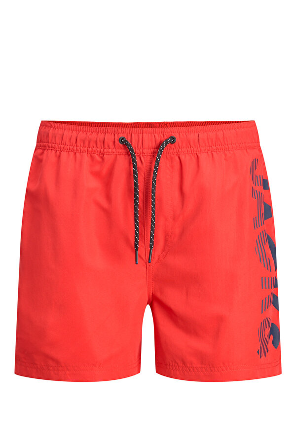 Jack & Jones JPSTCRETE JJSWIM AKM LOGO Kırmızı Erkek Şort - Mayo