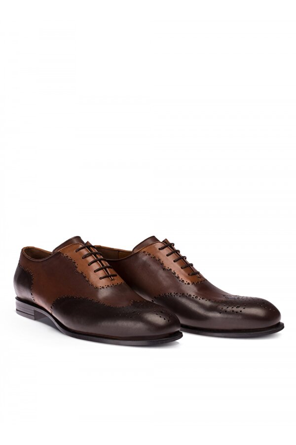 Deery Hakiki Deri Özel Üretim Kahverengi Klasik Erkek Ayakkabı