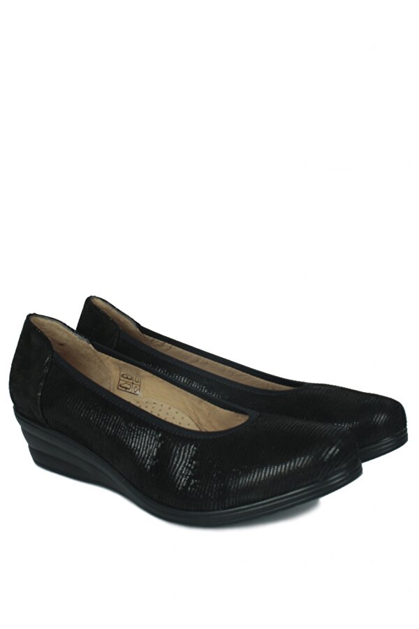 Fitbas - 5082 016 Kadın Siyah Günlük Büyük & Küçük Numara Ayakkabı