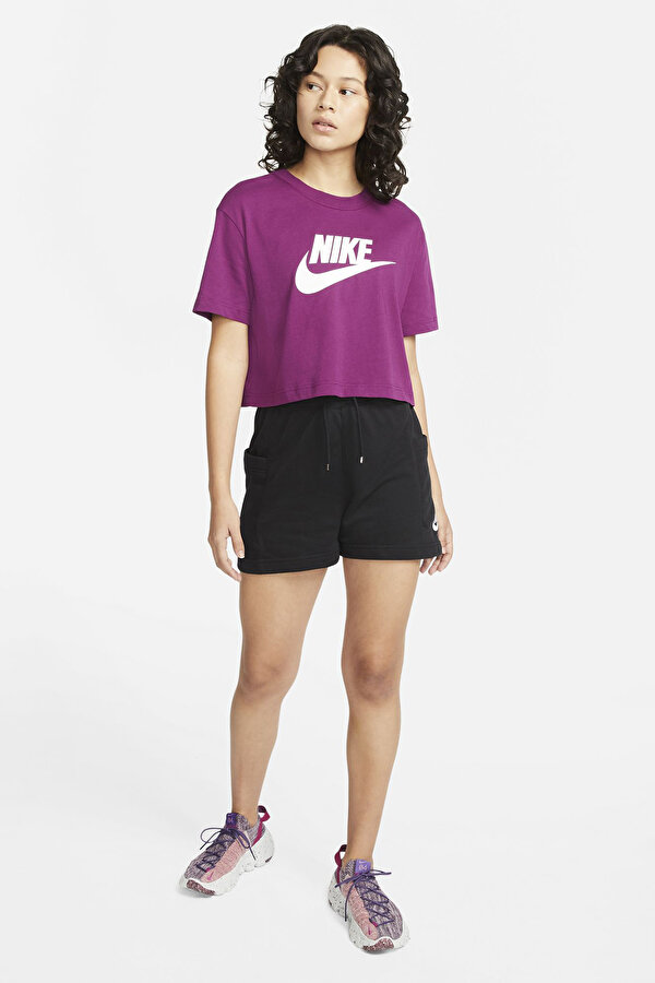 Nike SPORTSWEAR ESSENTIAL Mürdüm Kadın Kısa Kol T-Shirt