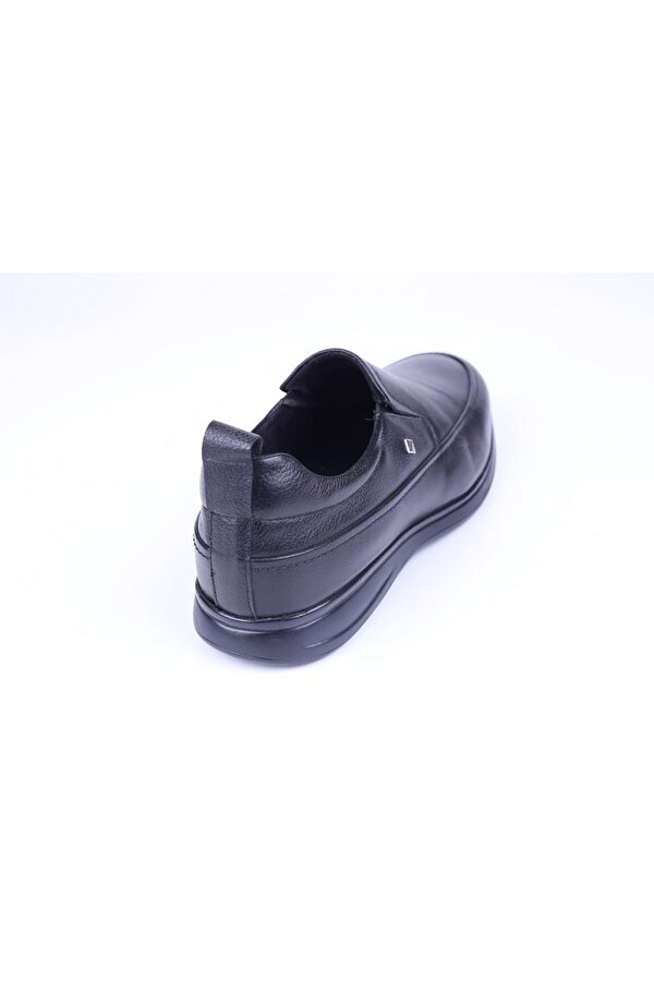 FOSCO 9547 Erkek Siyah Hakiki Deri Klasik Kauçuk Ayakkabı FN9070