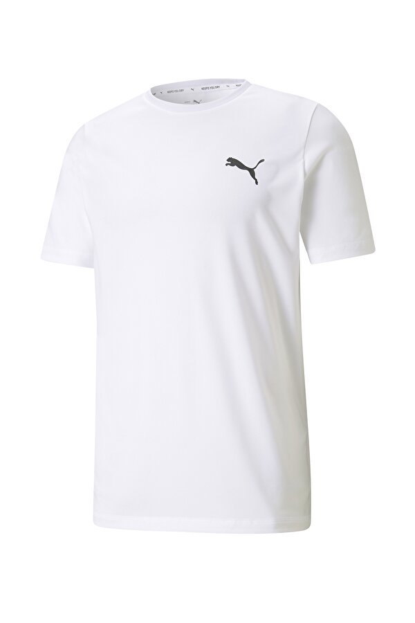 Puma ACTIVE SMALL LOGO TEE Beyaz Erkek Kısa Kol T-Shirt