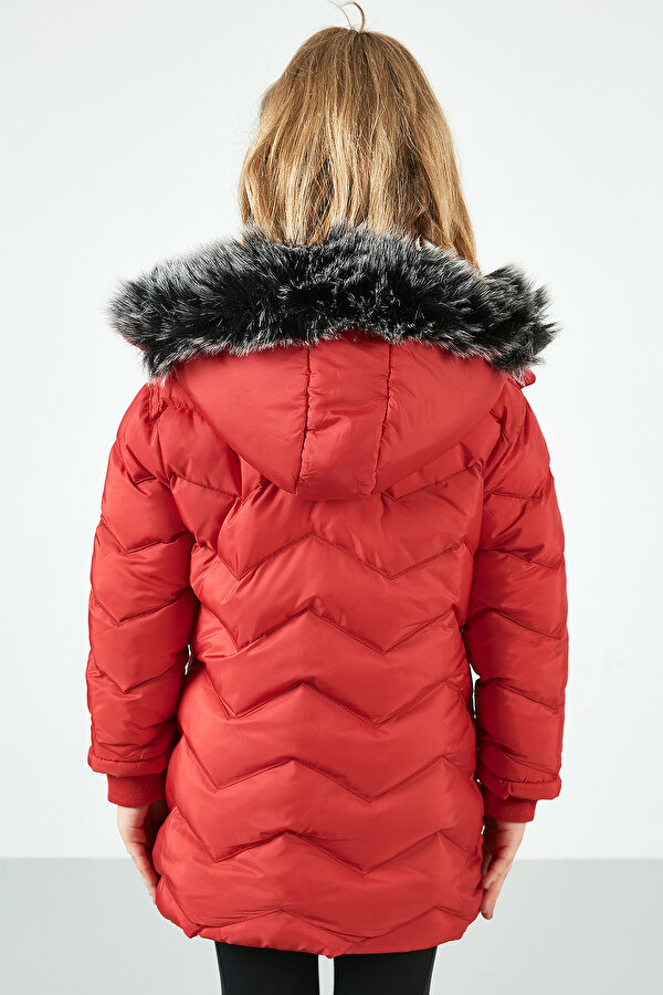 Lela Kız Çocuk Mont 5766041 KIRMIZI