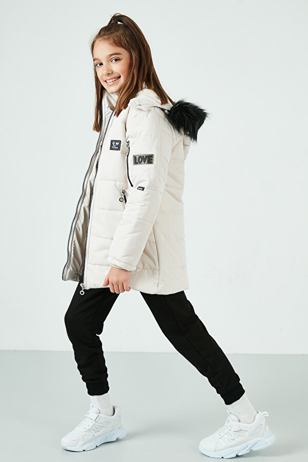 Lela Kız Çocuk Mont 6035054 AÇIK BEJ