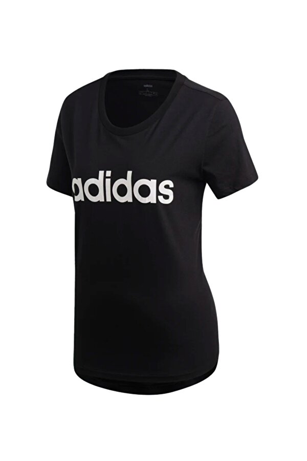 adidas W E LIN SLIM T Siyah Kadın Kısa Kol T-Shirt