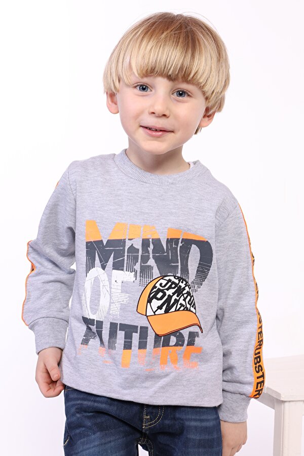 Toontoy Erkek Çocuk Mınd Of Future Baskılı Sweatshirt