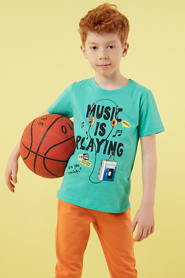 Lela Erkek Çocuk T Shirt 5923409 YEŞİL