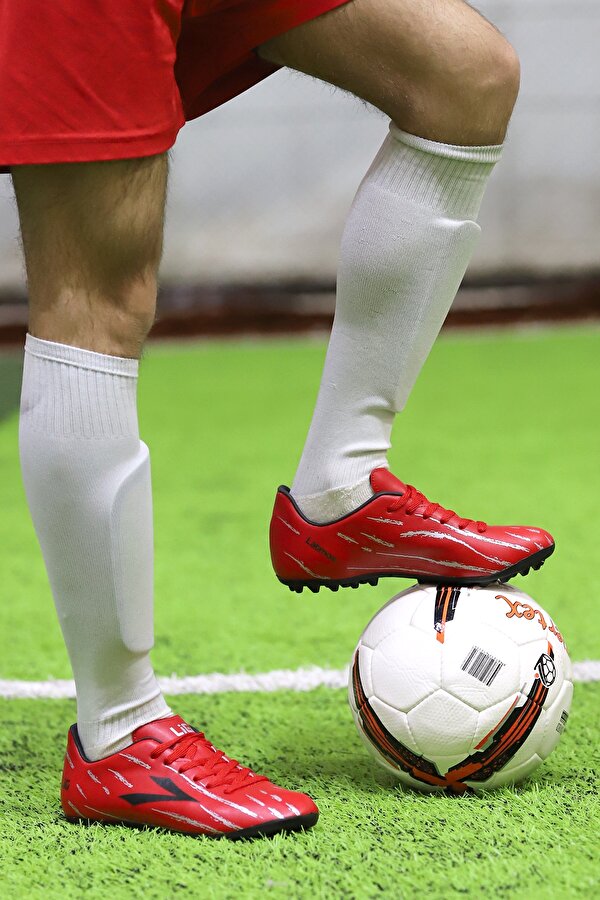 Lig Latmos HM Halı Saha Erkek Futbol Ayakkabı Kırmızı