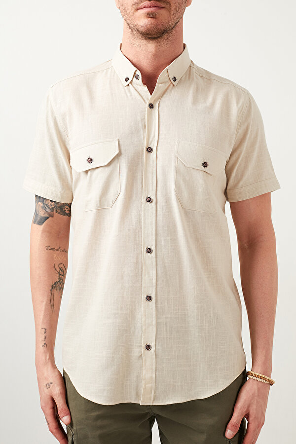 Buratti Erkek Gömlek CF21S111153 TAŞ