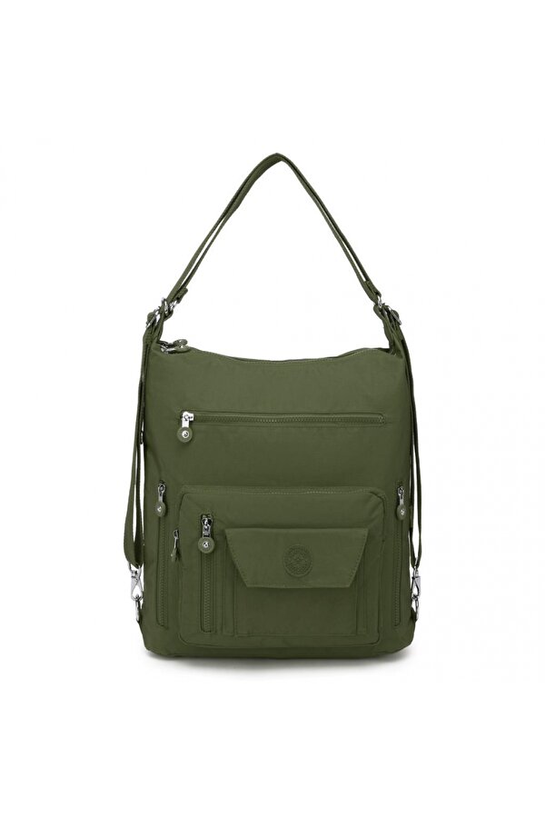 Smart Bags Hem Sırt Hem de Omuz Kadın Çantası 1205 Koyu Yeşil