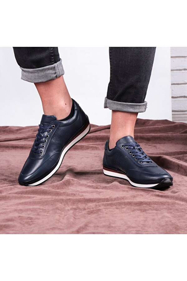 Ducavelli Fagola Hakiki Deri Erkek Günlük Ayakkabı, Casual Ayakkabı, %100 Deri Ayakkabı, 4 Mevsim