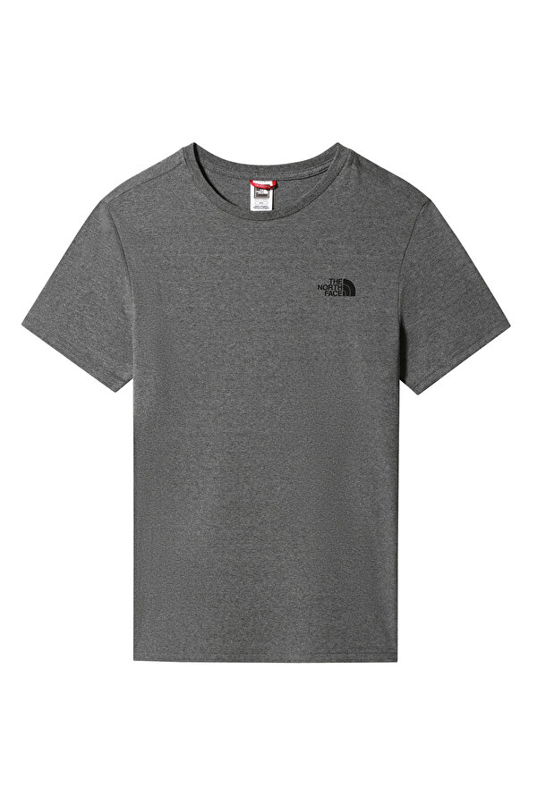 The North Face M S/S SIMPLE DOME TEE Gri Erkek Kısa Kol T-Shirt