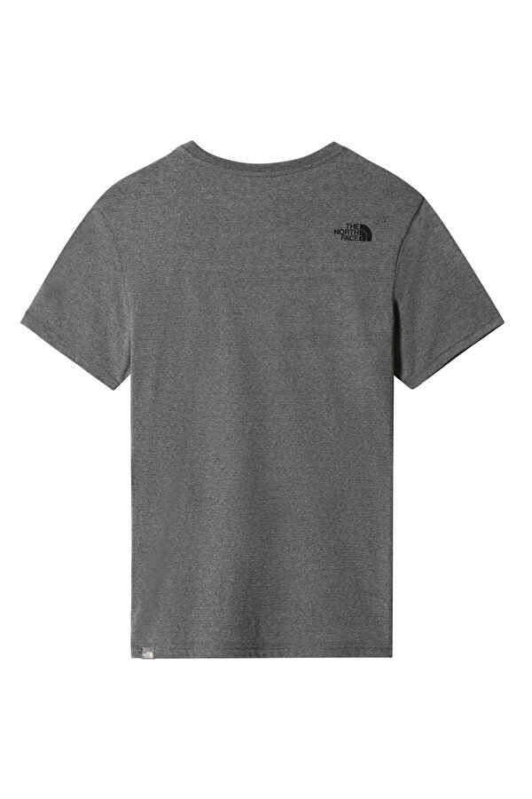 The North Face M S/S SIMPLE DOME TEE Açık Gri Erkek Kısa Kol T-Shirt