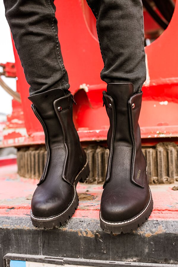 Chekich CH027 CST Quebec Erkek Bot SIYAH