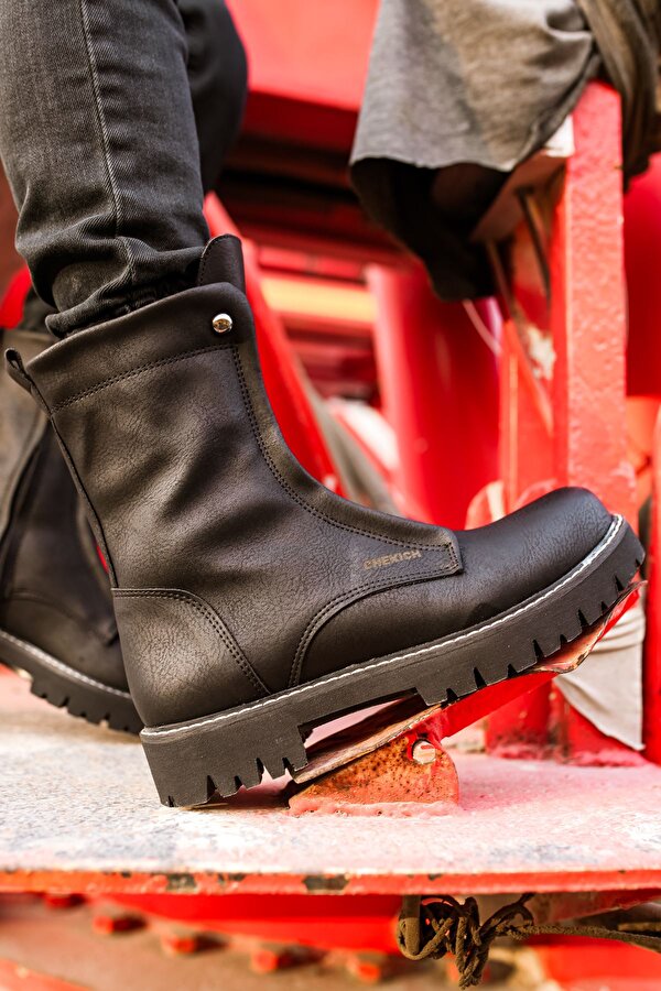 Chekich CH027 CST Quebec Erkek Bot SIYAH