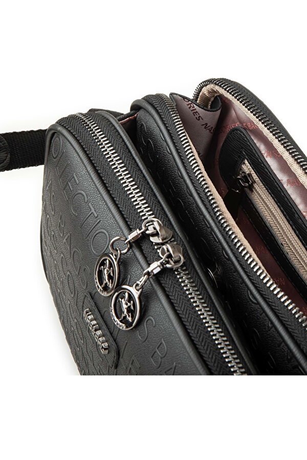 byHAKAN nas bag-1207 GOFRAJ KADIN OMUZ ÇANTA SİYAH