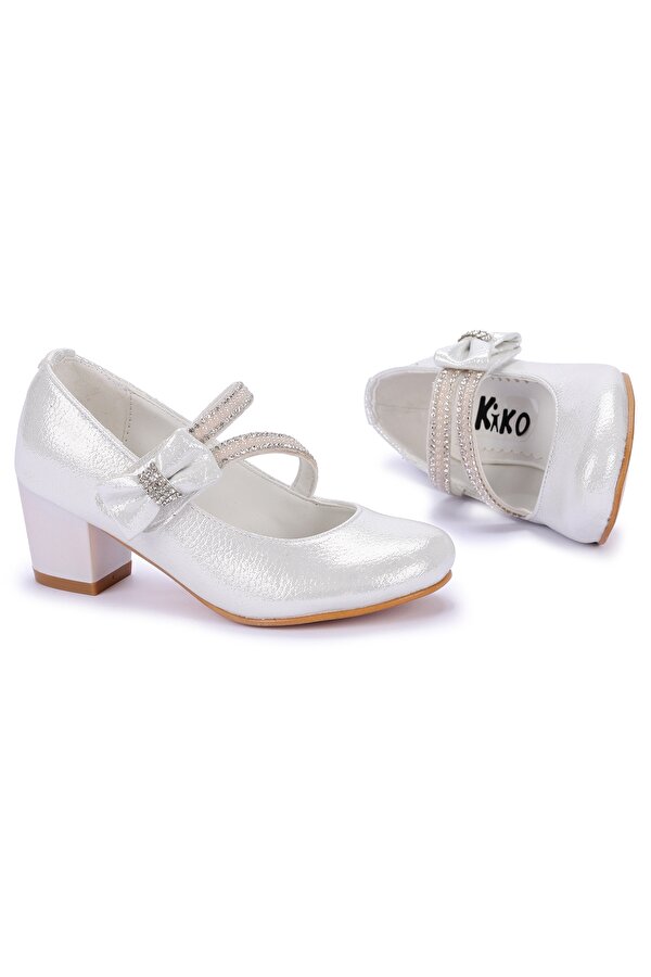Kiko Kids Kiko 750 Vakko Günlük Kız Çocuk 4 Cm Topuk Babet Ayakkabı Sedef