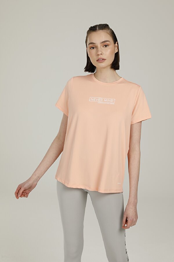 Kinetix SN274 NINA T-SHIRT 2FX Somon Kadın Kısa Kol T-Shirt