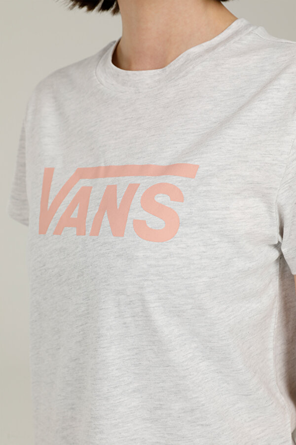 Vans WM DROP V SS CREW-B Beyaz Kadın Kısa Kol T-Shirt