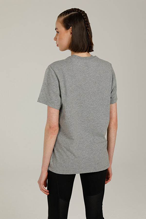 Vans WM DROP V FLORAL BF-B Gri Kadın Kısa Kol T-Shirt