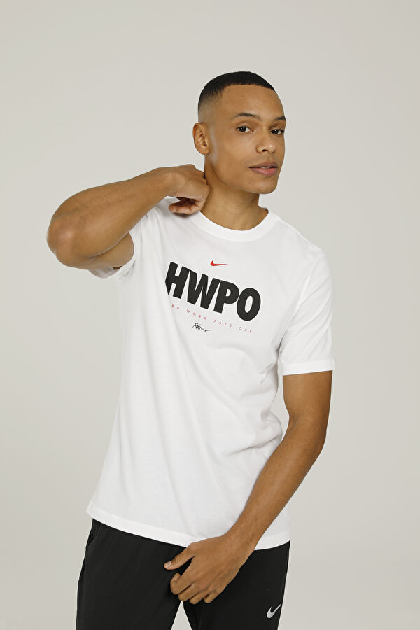 Nike M NK DFC TEE MF HWPO Beyaz Erkek Kısa Kol T-Shirt