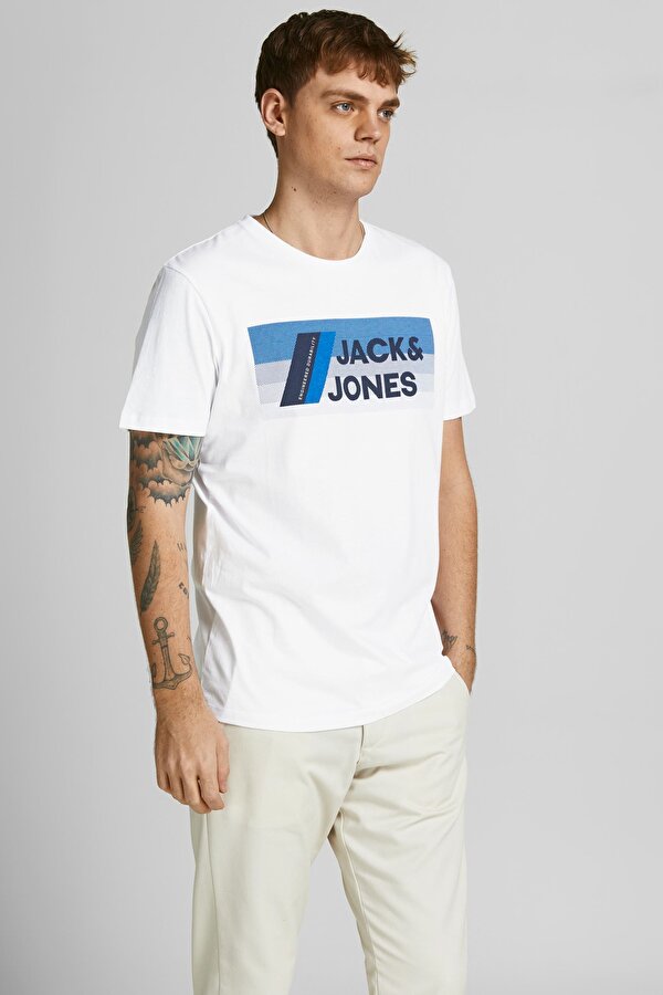 Jack & Jones JCOBOOSTER TEE SS CREW NE  Erkek Kısa Kol T-Shirt