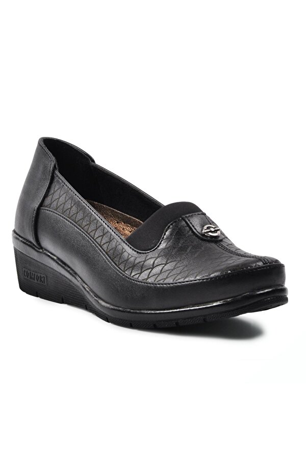 Legend 128 Siyah Topuk Jel Destekli Kadın Ayakkabı