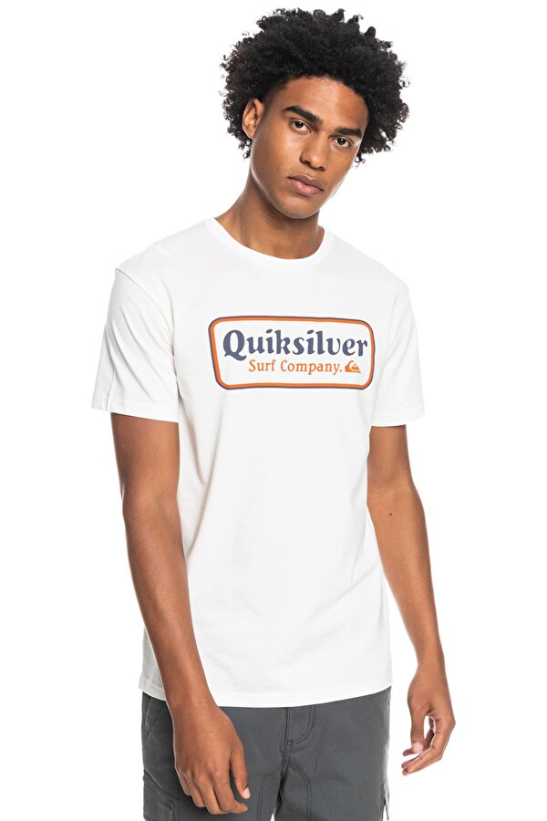 Quiksilver BORDER TO BORDER SS Bej Erkek Kısa Kol T-Shirt