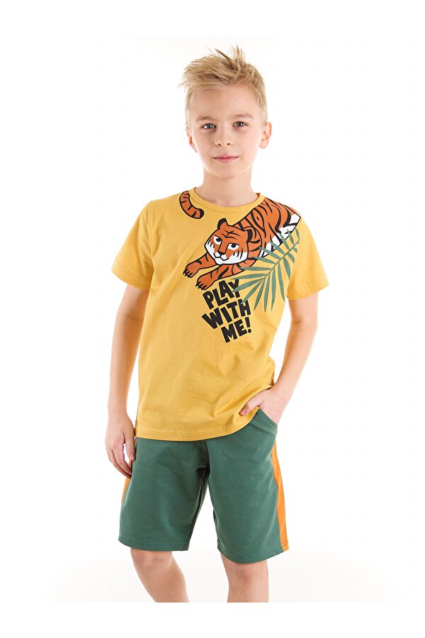 Mushi Oyuncu Kaplan Erkek Çocuk T-shirt Şort Takım