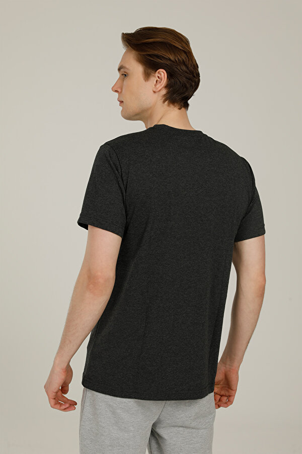 Lumberjack SN524 DIEGO T-SHIRT 2FX Gri Erkek Kısa Kol T-Shirt