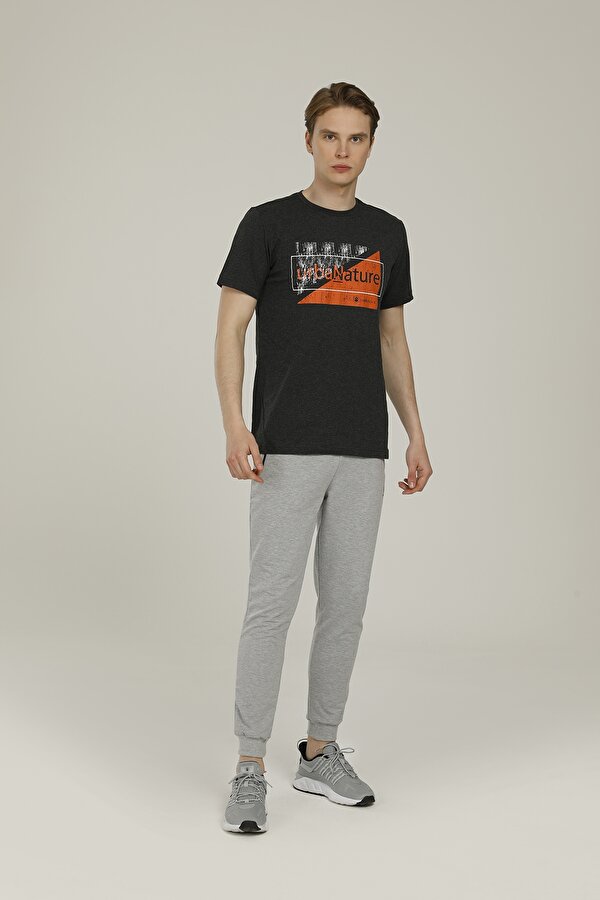 Lumberjack SN524 DIEGO T-SHIRT 2FX Gri Erkek Kısa Kol T-Shirt