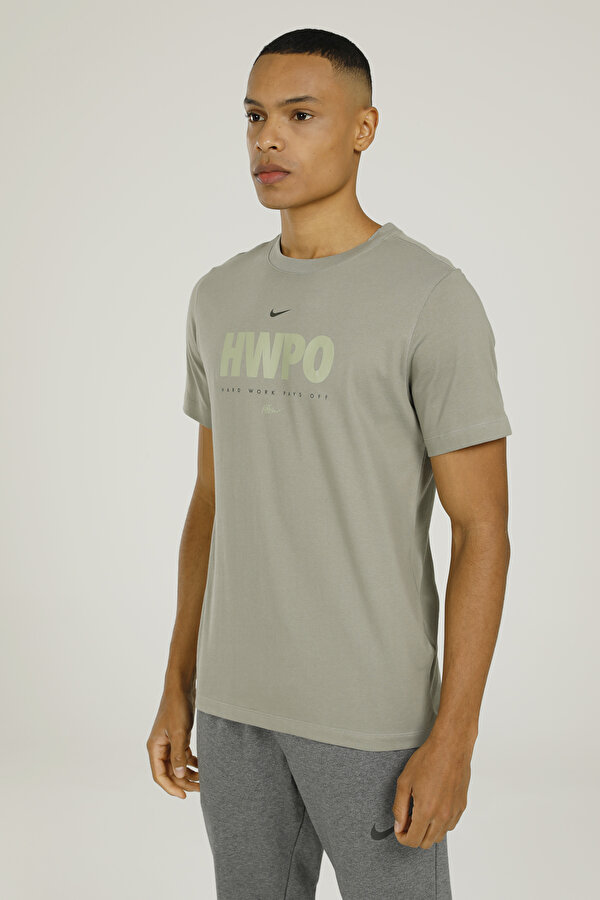 Nike M NK DFC TEE MF HWPO Gri Erkek Kısa Kol T-Shirt