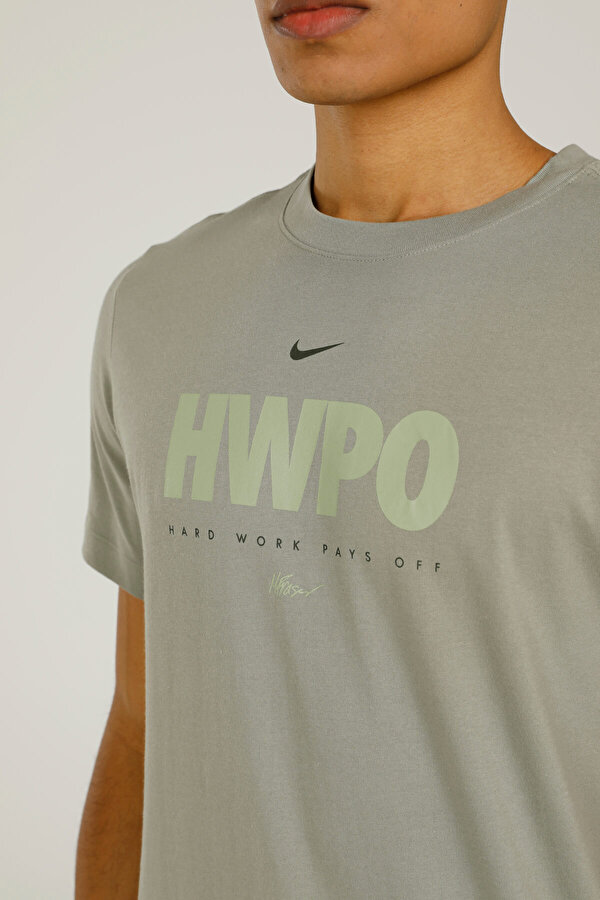 Nike M NK DFC TEE MF HWPO Gri Erkek Kısa Kol T-Shirt
