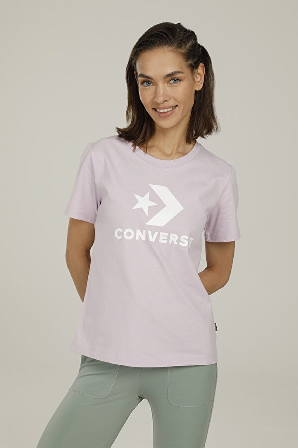 Converse STAR CHEVRON Pembe Kadın Kısa Kol T-Shirt