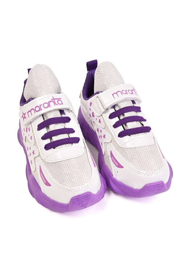 Ellaboni Kız Çocuk Parlak Simli Spor Ayakkabı Sneaker