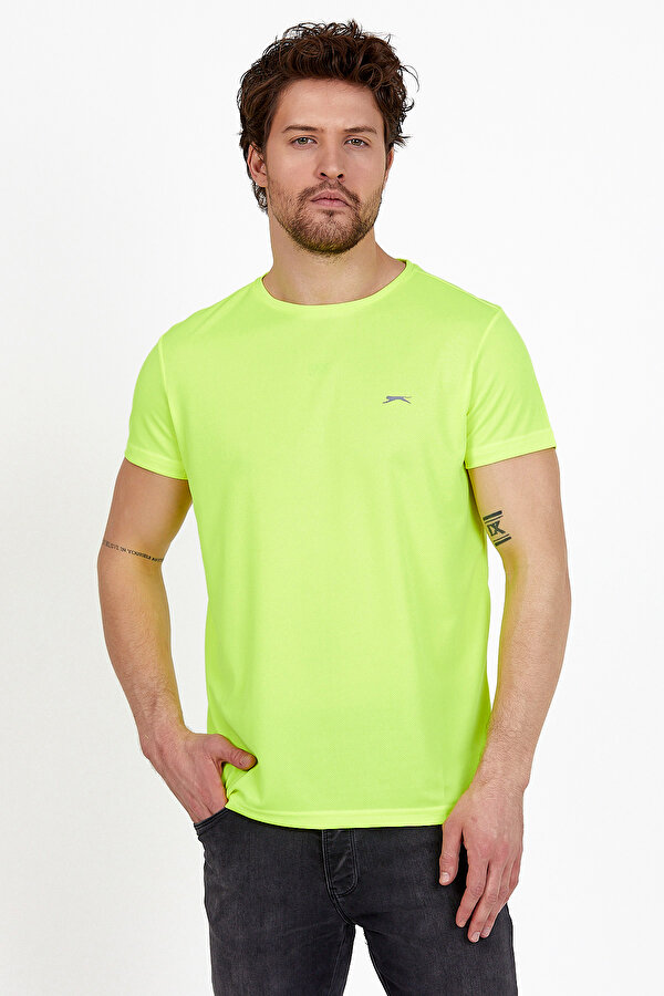 Slazenger REPUBLIC Erkek T-Shirt Neon Yeşil