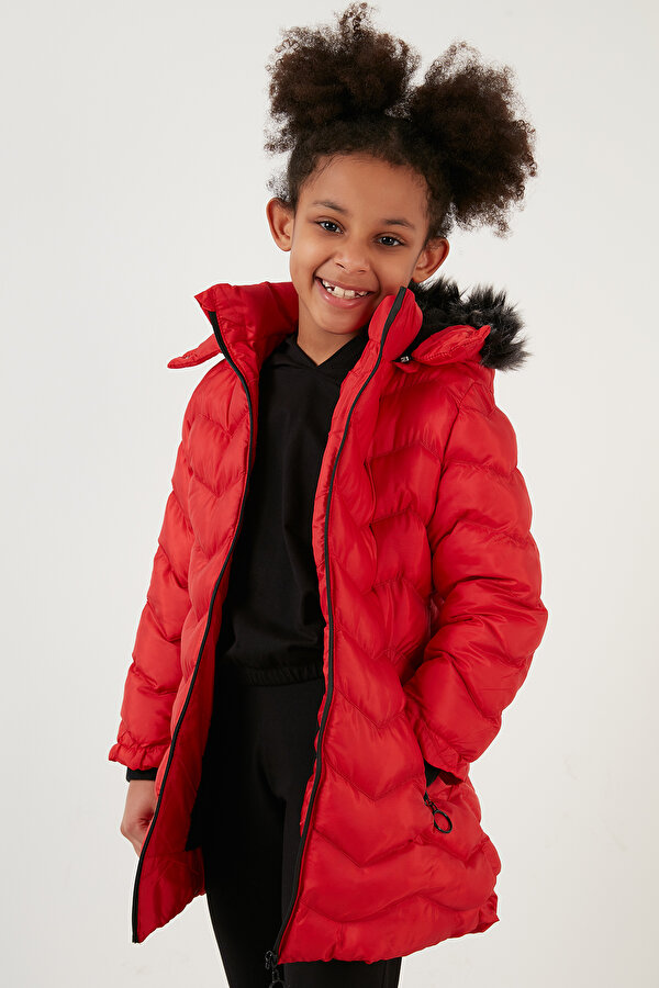 Lela Kız Çocuk Mont 5766041 KIRMIZI