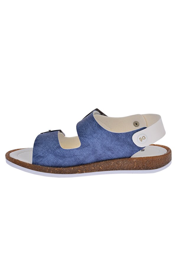 Şirin Bebe Kiko Şb 2330-39  Erkek Çocuk Sandalet Terlik Beyaz Lacivert