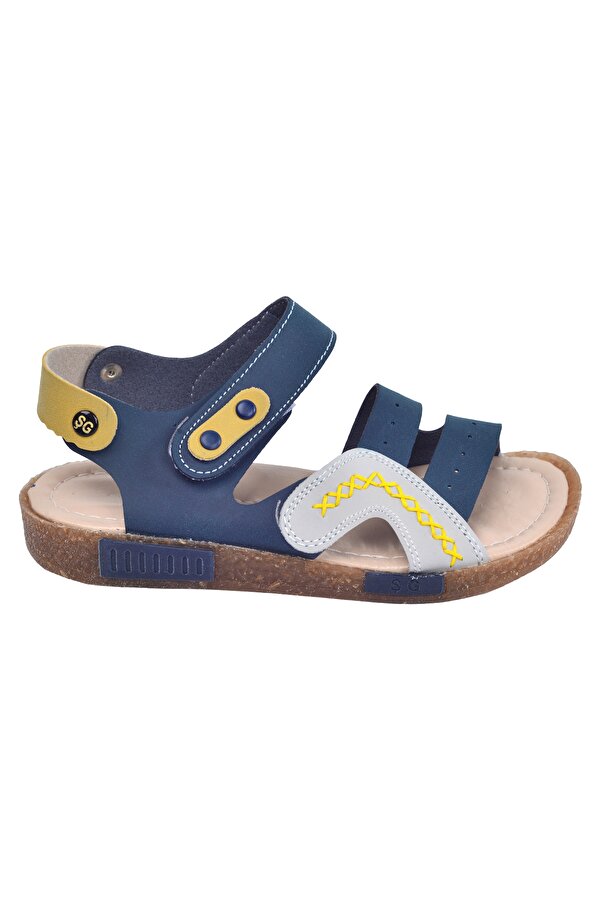 Şirin Bebe Kiko Şb 2498-07 Erkek Çocuk Sandalet Terlik Lacivert-Gri Şirin Bebe Kiko Şb 2498-07 Erkek Çocuk Sandalet Terlik Lacivert-Gri